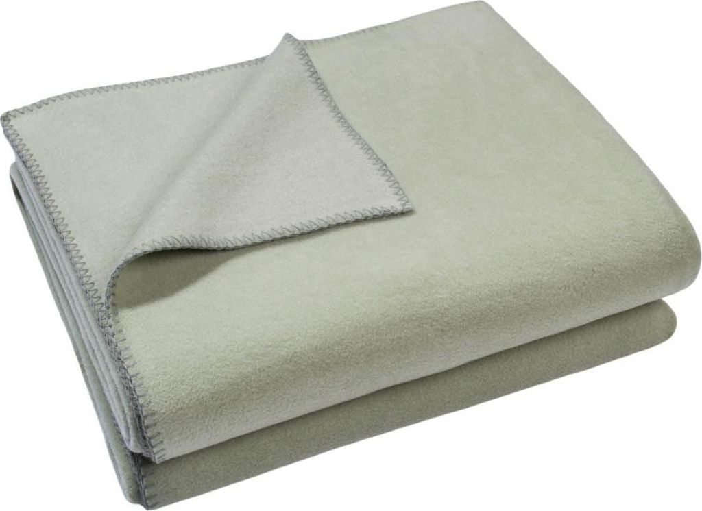 Zoeppritz Plaid Soft-Fleece Farbe milky green Größe 160x200 Produktbild 