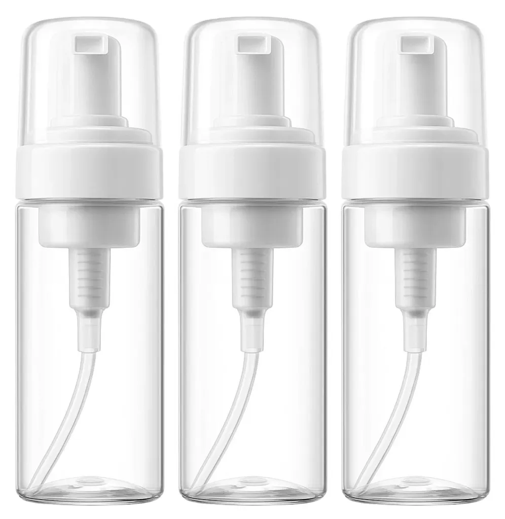 Flacons de Savon Moussant à Pompe - Set de 3 Distributeurs 120ml Vides