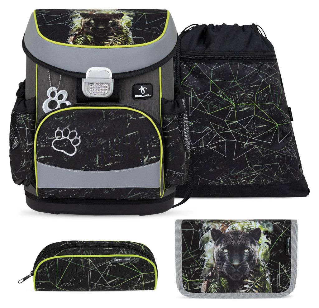 Belmil Schulranzen Set MINI FIT 2026 Black Panther (Motiv: Produktbild 