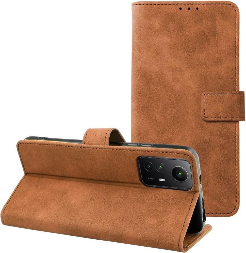 TENDER Book passend für XIAOMI Redmi NOTE 12S braun