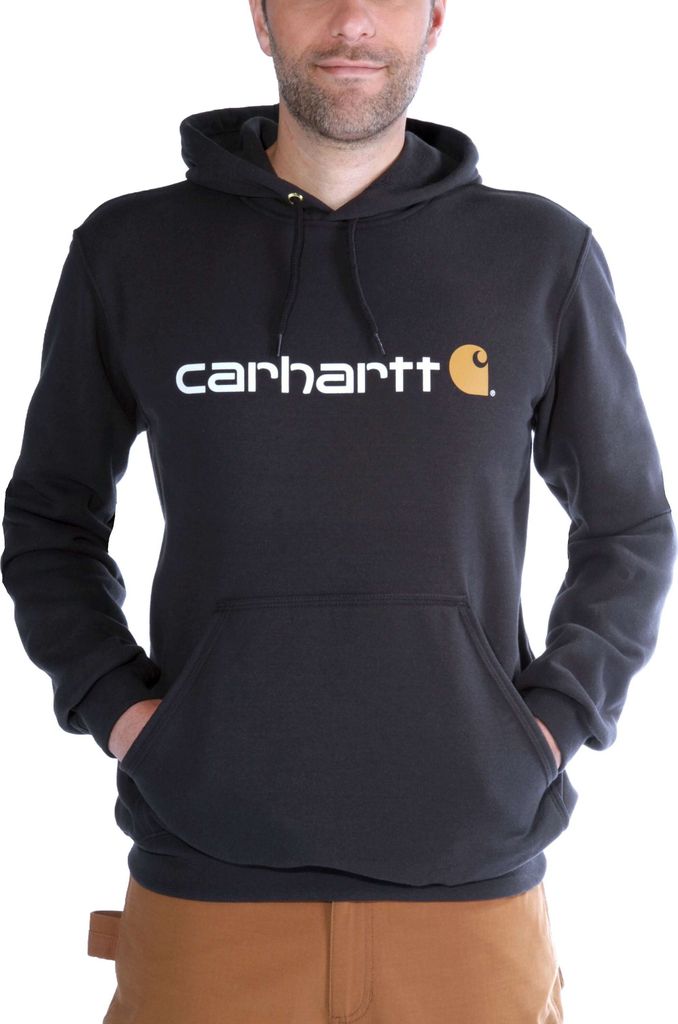 CARHARTT Bekleidung Logo Sweatshirt black Größe Produktbild 