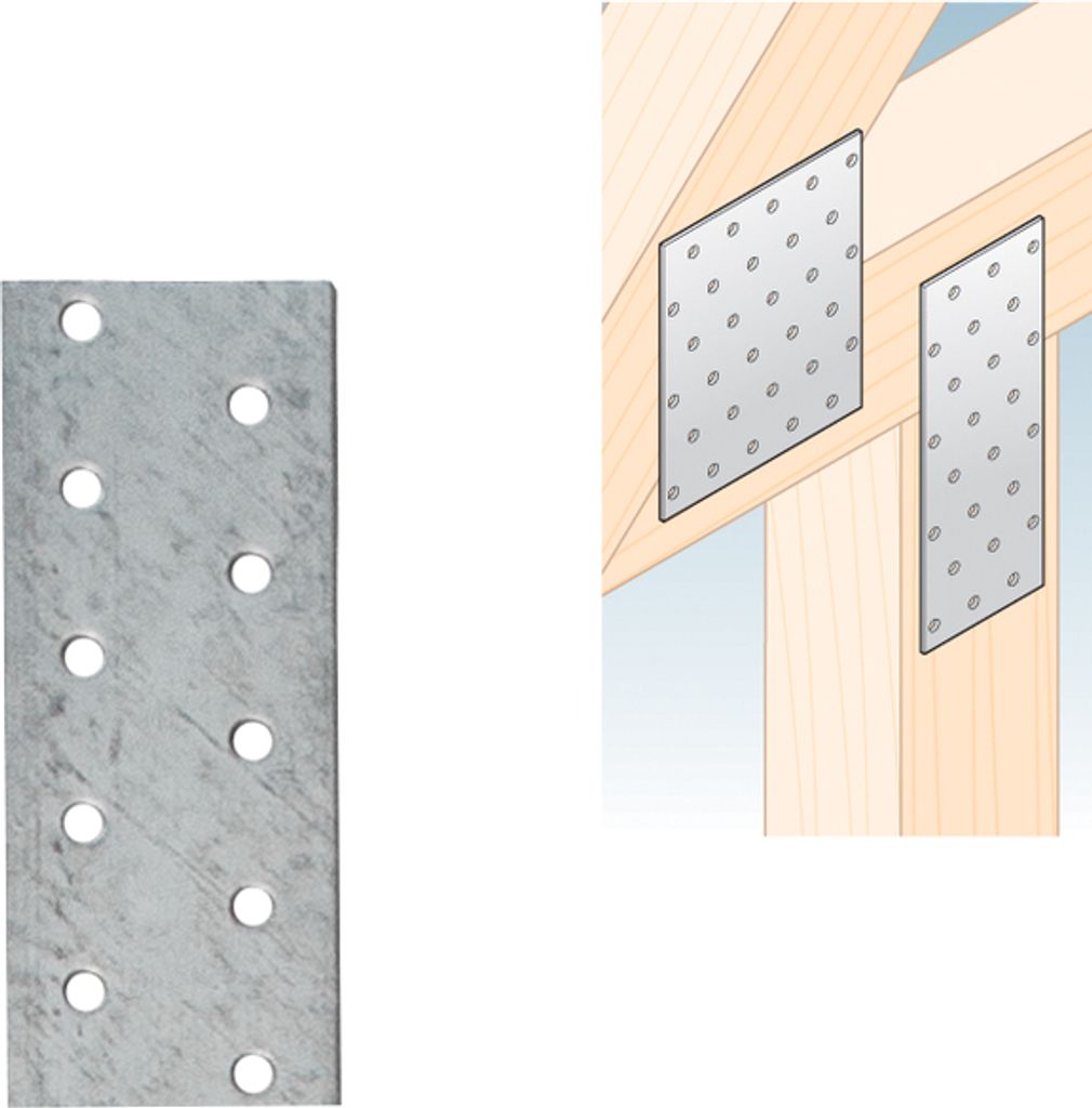Platte perfor. PP 25 DMX 40x1200 - verzinktes Blech - Packung mit 1 Stück