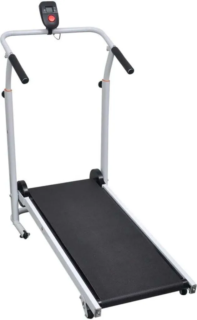 Mini tapis de course 93x36 cm pliable avec structure acier noir robuste