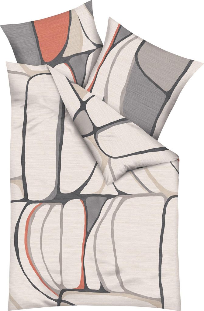 Kaeppel Bettwäsche Opalith" natur 1x 135x200 cm + 1x 80x80 cm"