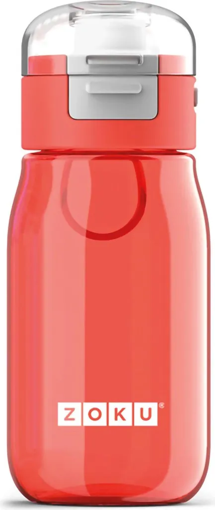 Zoku Flip Gulp Red ZK202RD Gourde Enfant Rouge 475ml avec Bouchon Sport