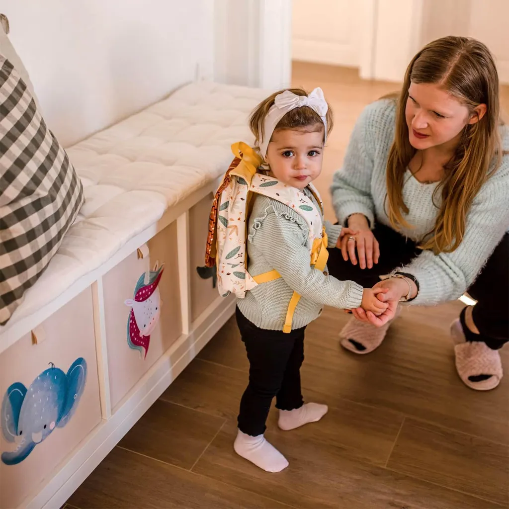 Sac à Dos Animaux Tiny Jaune Sassi Junior : Ne perdez plus le doudou - 5
