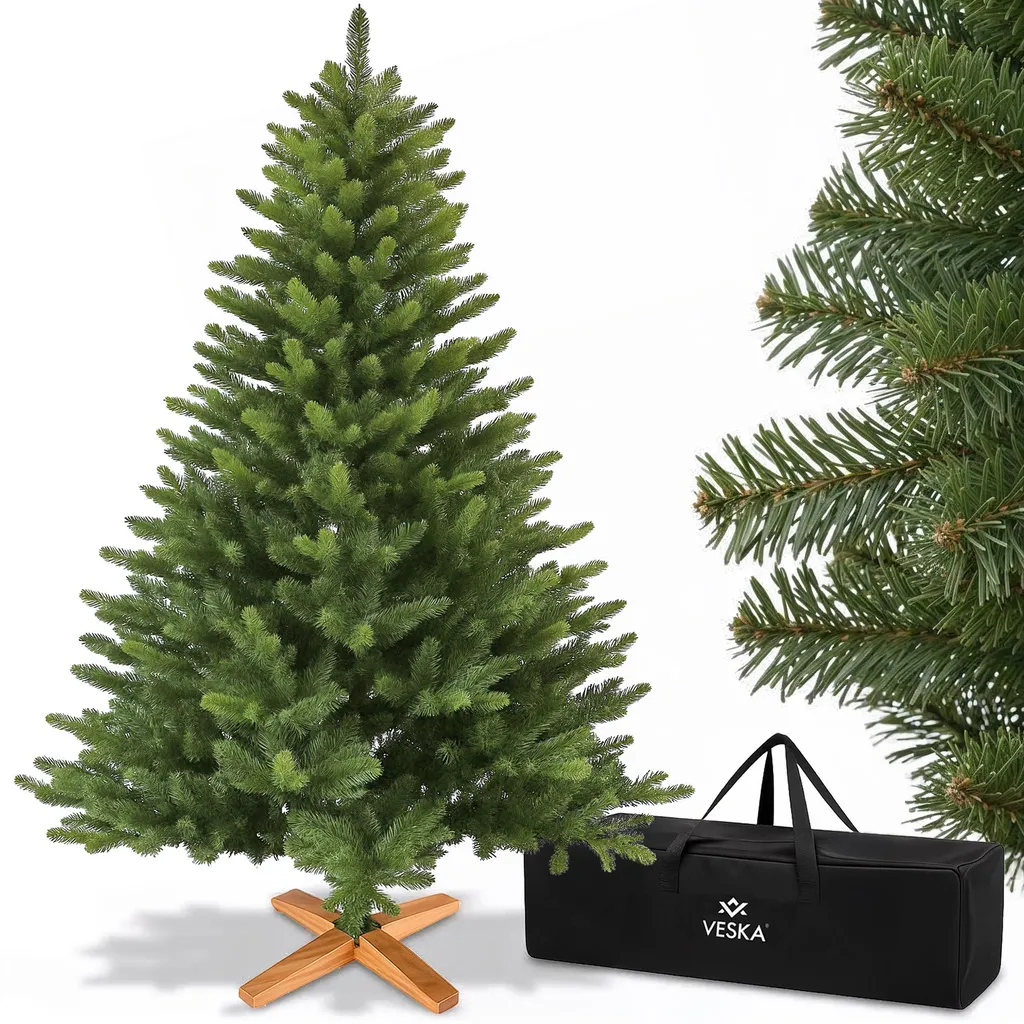 Sapin de Noël 180 cm Artificiel Nordmann Idéal pour Fêtes en Famille