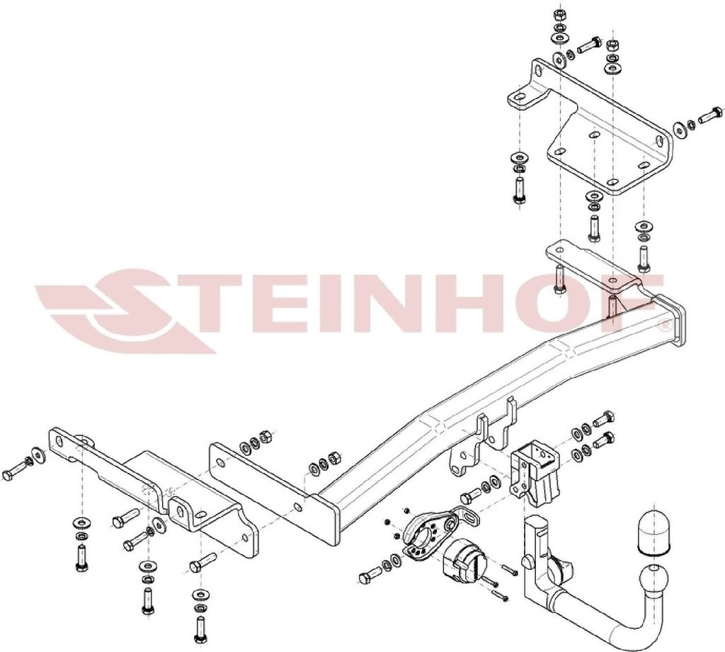Z547283 Anhängerkupplung passend für NISSAN Murano III 10/2014- abnehmbar