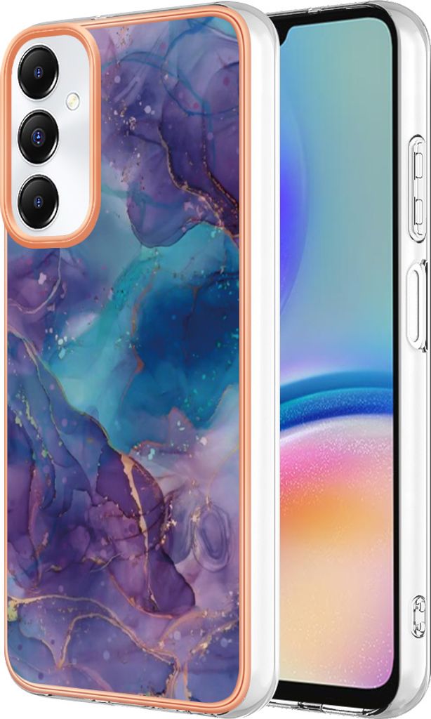 Hülle für Samsung Galaxy A05S Muster TPU Silikon Stoßdämpfer Bumper Schutzhülle Dunkelblau