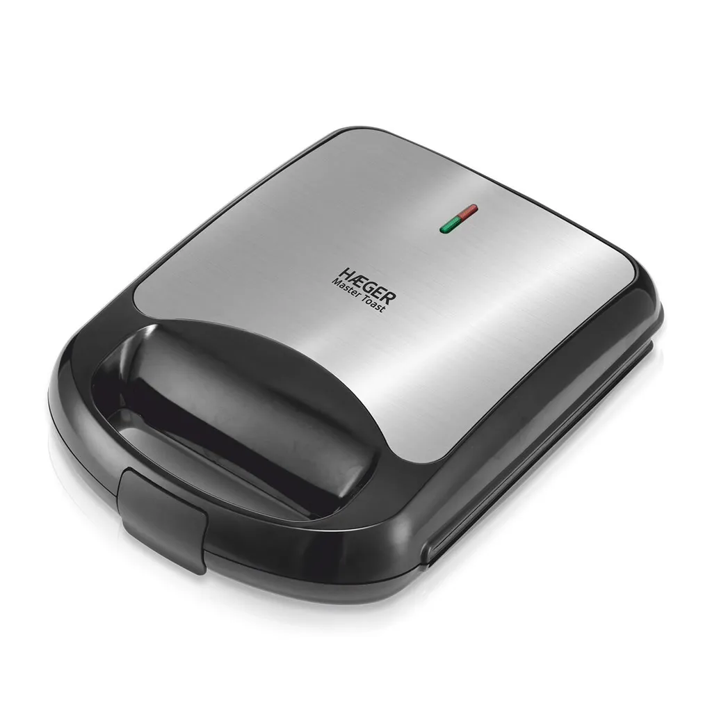 Tostiera Haeger Master Toast 1500W Antiaderente - Acciaio Inox