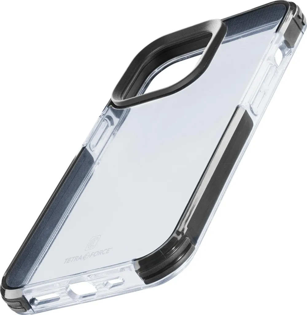 Protection antichoc iPhone 14 Cellularline Tetra - Coque Rigide Transparente