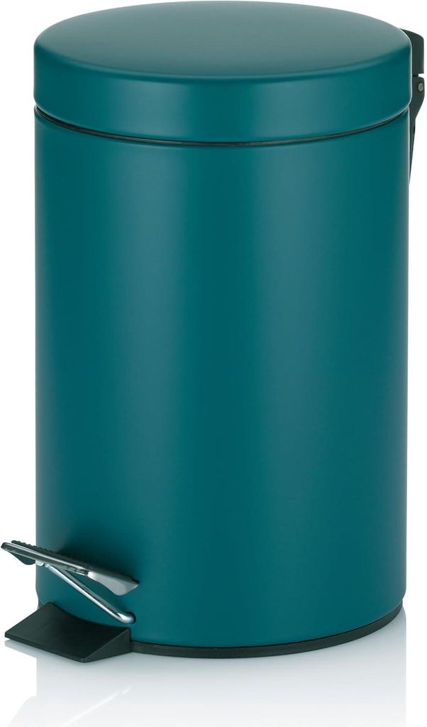 Cestino per cosmetici Teal 3L benzina finitura opaca Immagine del prodotto 