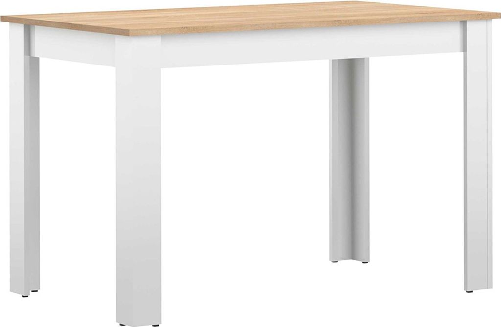 Interia Esstisch 110 cm Kara Weiß - Eiche