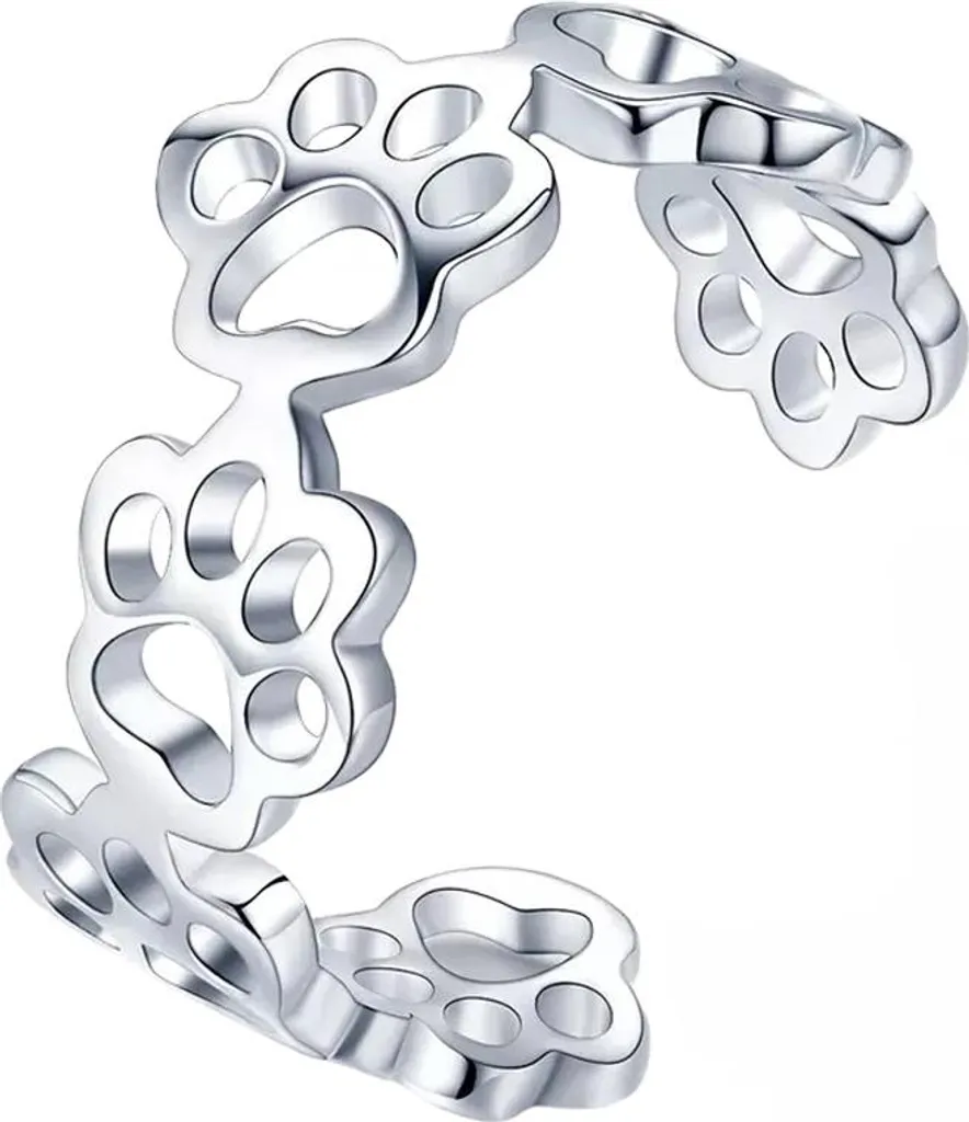Anello Regolabile Zampa Argento 925 - Trend Gioielli 2026 Animali