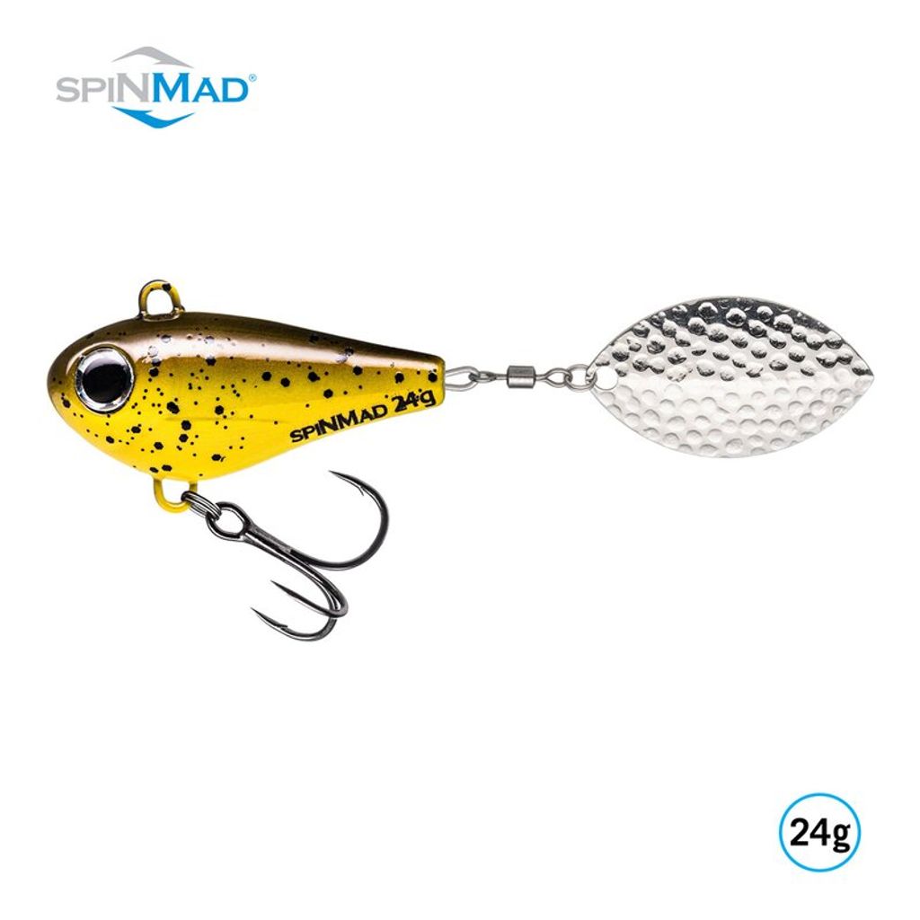SpinMad Jigmaster 24g Jig Spinner - Bleikopfspinner, Farbe Lieblingsköder:Black Perch