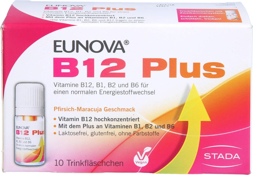 EUNOVA B12 Plus lahvičky, 10 ks. Ampulky Obrázek produktu 