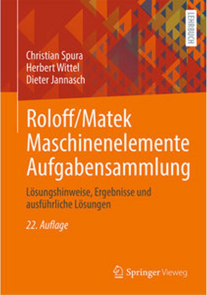 Roloff/Matek Maschinenelemente Aufgabensammlung Zdjęcie produktu 