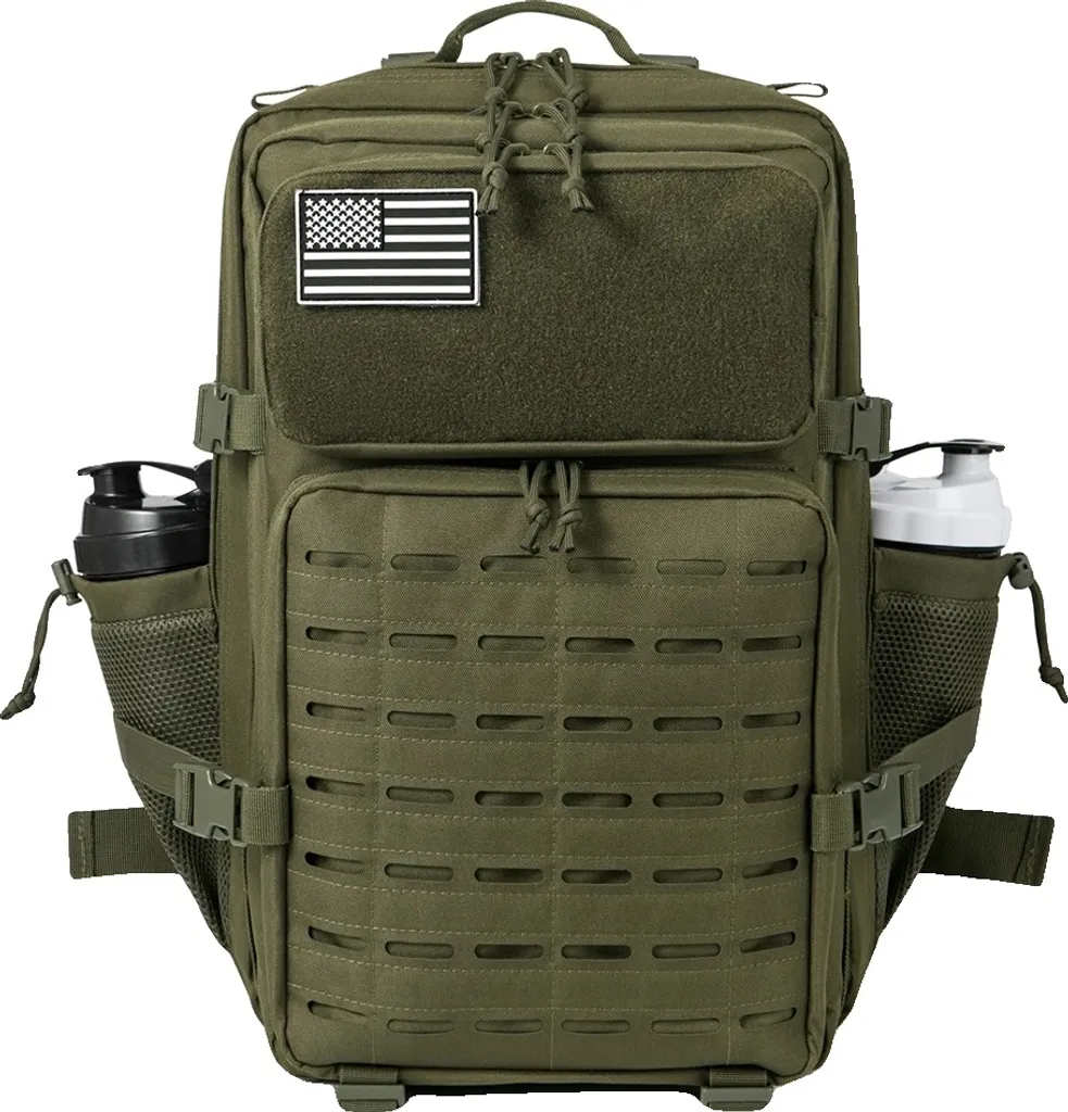 Zaino Militare 45L Molle Verde - Poliestere Anti-Strappo Professionale