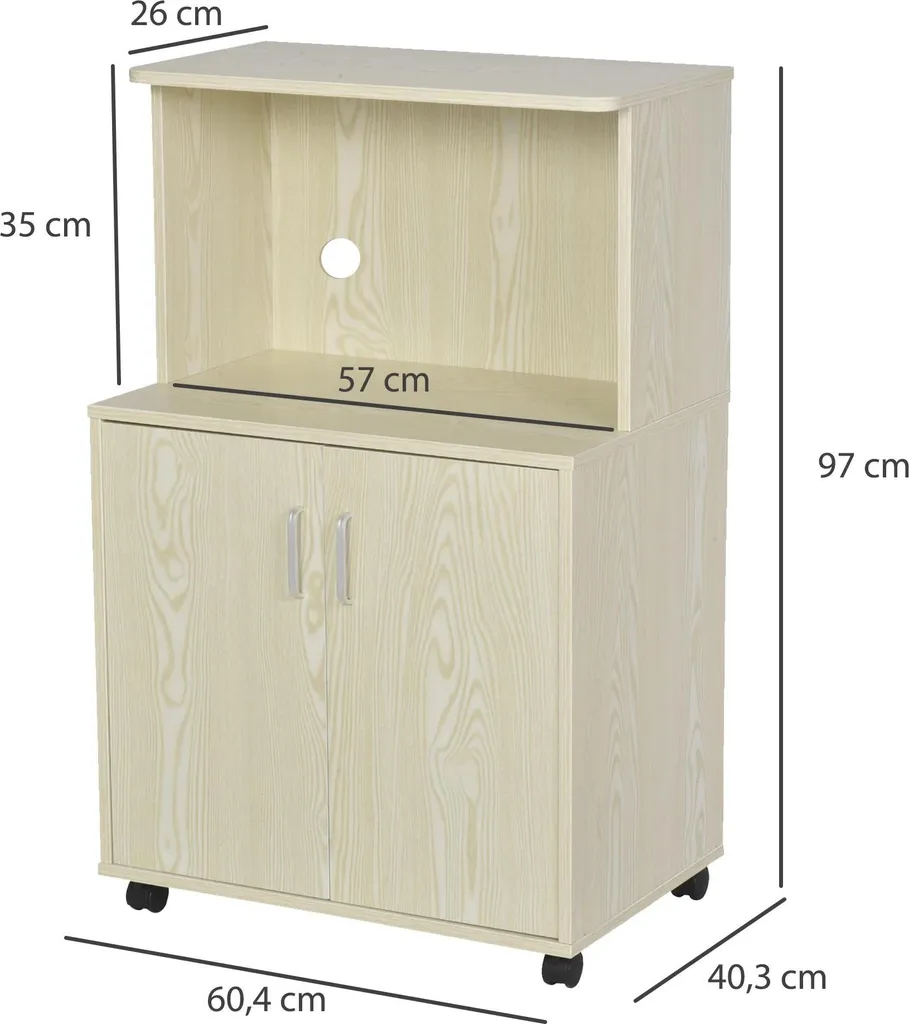 Buffet Bas Meuble de Salon Polyvalent avec Espace de Rangement Ajustable