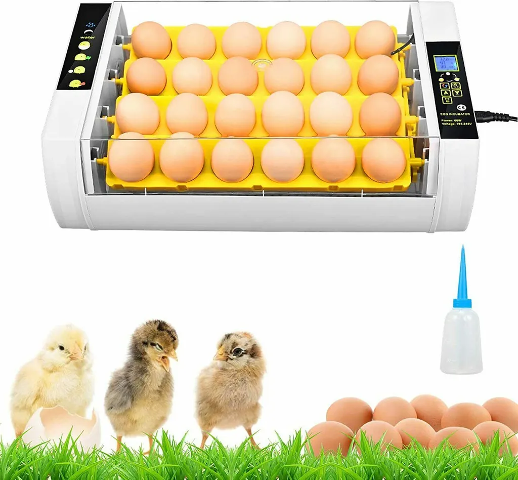 Incubateur automatique pour élevage de volailles 24 œufs multi-espèces