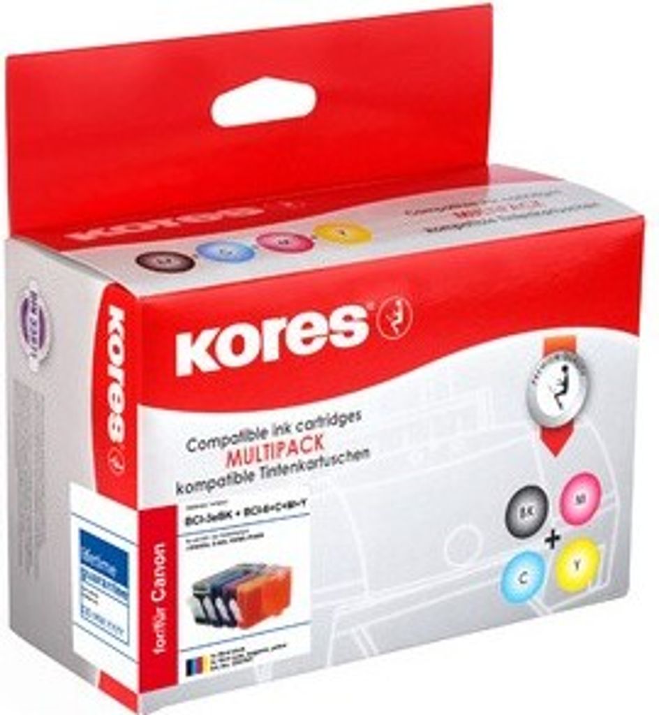Kores Multi Pack Tinte G1034KIT ersetzt brother LC-900BK/LC-900C/LC900M/LC-900Y