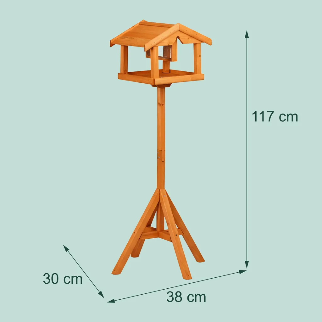 Mangeoire pour oiseaux avec support stable : évitez les chutes et chats - 4