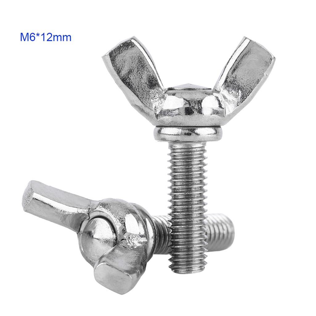 5 Stück M6 DIN316 304 Edelstahl-Schmetterlingsschrauben (M6*12)
