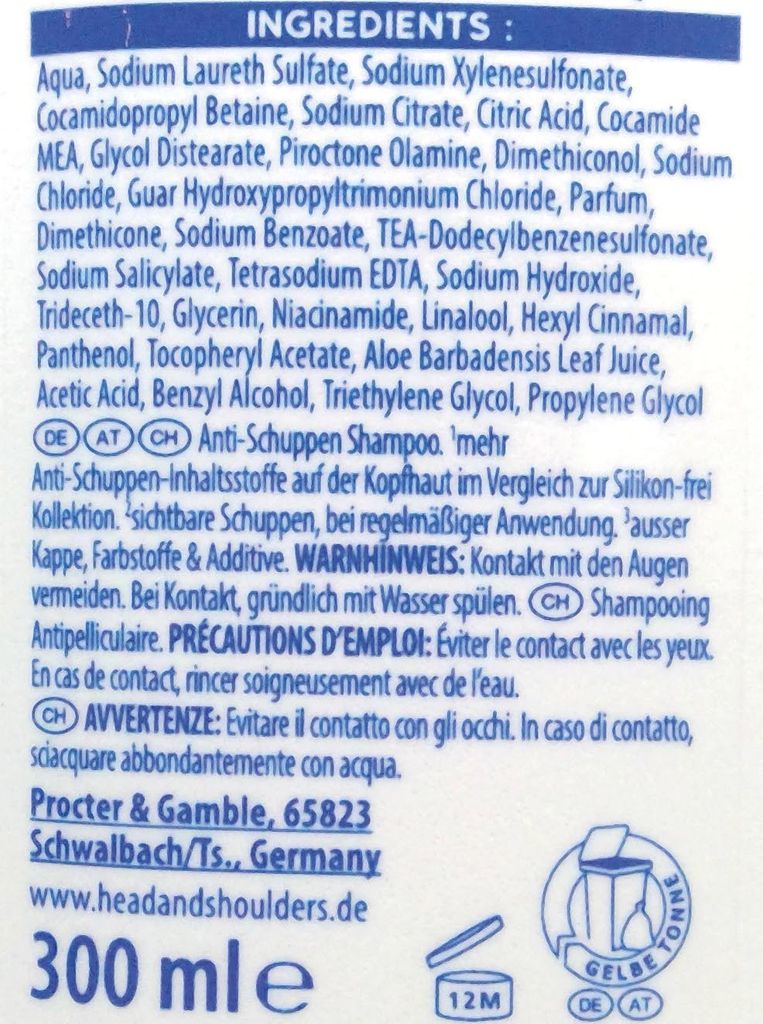 head&shoulders® 8001090895349 head&shoulders® EMPFINDLICHE Obrázek produktu 