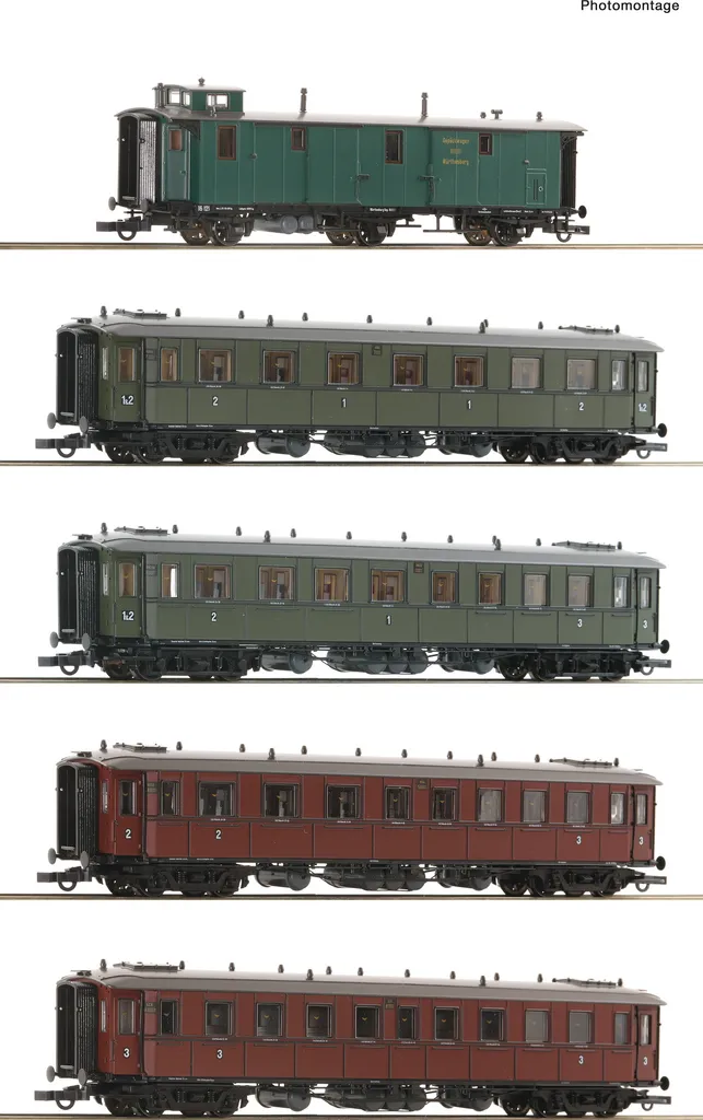 Train Rapide Roco 6200076 Haute Précision Coffret de 5 Wagons de Luxe