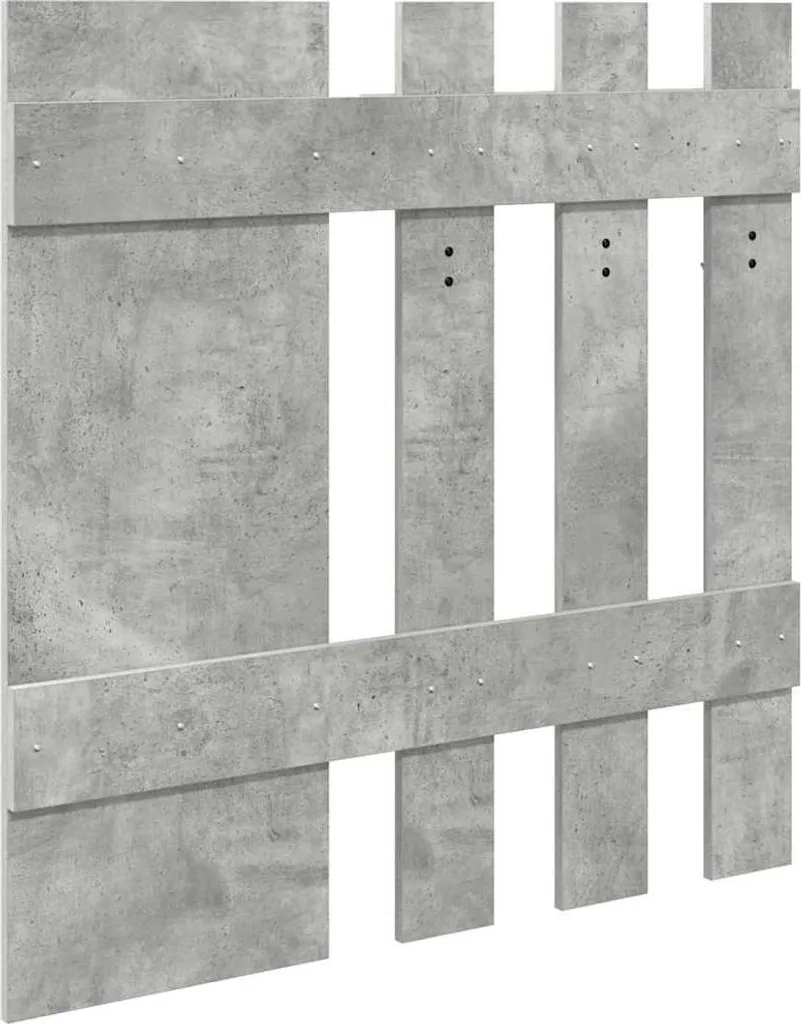 vidaXL Comodino a Muro Grigio Cemento 100cm - Arredo Moderno Casa - 7