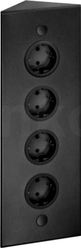 Thebo Eck-Steckdosenelement TESI 4f Steckdose, sw, 2m Produktbild 2