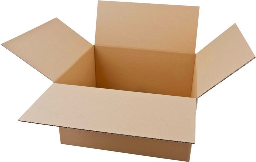 Nestler Wellpapp-Faltkartons 1-wellig braun 49,0 x 43,0 x 26,7 cm Außenmaß, 20 St.