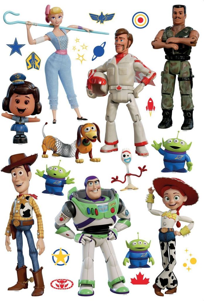 Disney Wandtattoo Toy Story Weiß, Grün und Blau - 600120 - Produktbild 