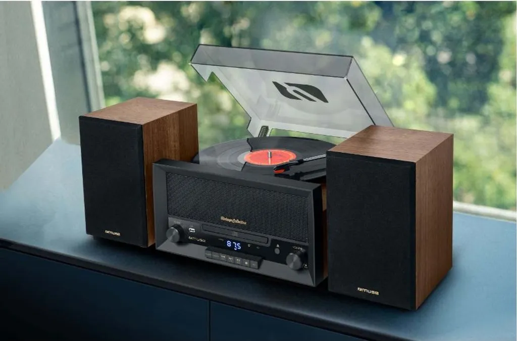 Numérisez vos Vinyles avec la Mini-chaîne Bluetooth Muse MT120MB Noir