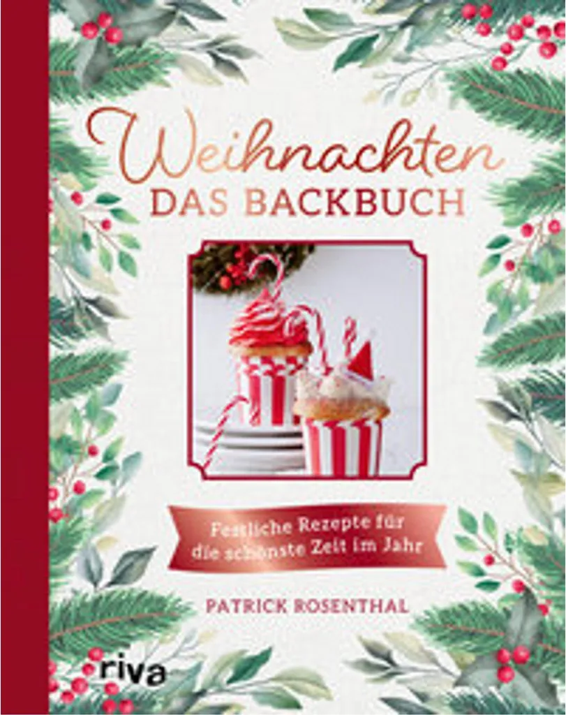 Livre de pâtisserie de fête avec recettes de bûches et de biscuits