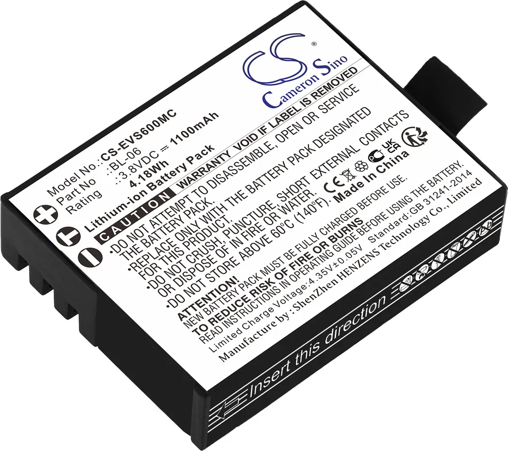 Remplacer Batterie BL-06 Usée pour Caméra EZVIZ S1c S2 S3 S5 S6