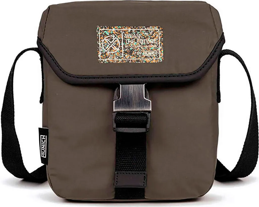 Sac à bandoulière Munich Recycled X 4.0 Gris : Fini les Poches Pleines