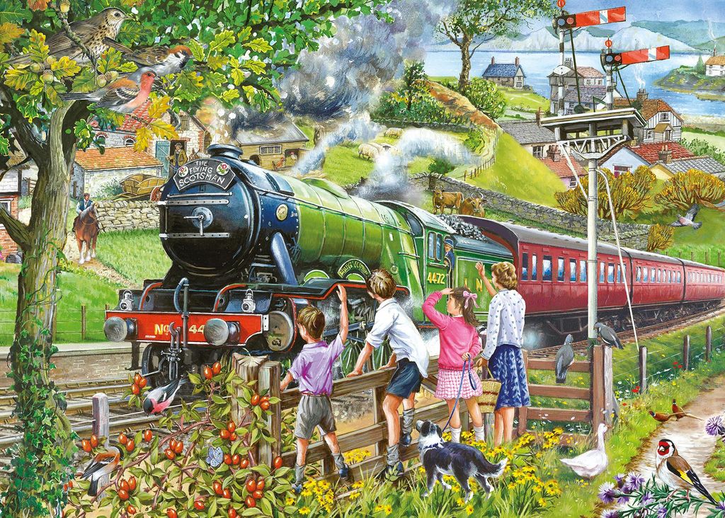 House of Puzzles Puzzle XXL Teile Full Steam Ahead 500 Teile