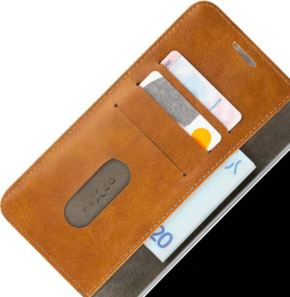Housse à Rabat Galaxy S25 Plus Marron - Portefeuille Fixed Book Case - 2