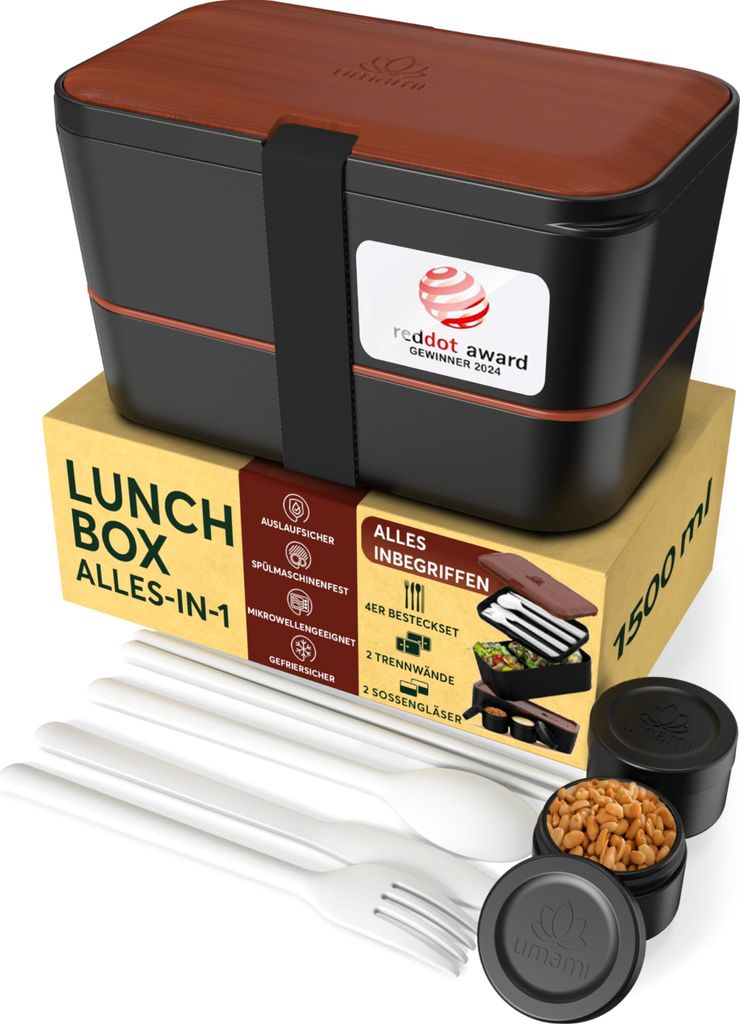 Umami Nestable Bento Box, Zestaw pudełek na lunch, Dorosły, Zdjęcie produktu 