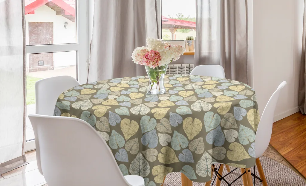 Tovaglia ABAKUHAUS Rotonda 150cm: Tessuto High-Tech e Stampa HD