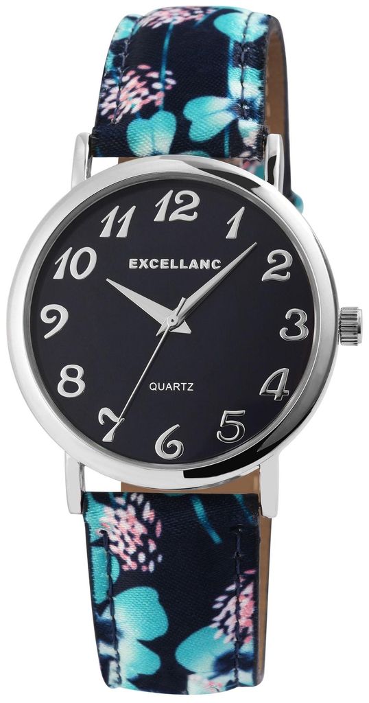 Excellanc 1900177-007 Damen-Armbanduhr, Leder-Armband Produktbild 