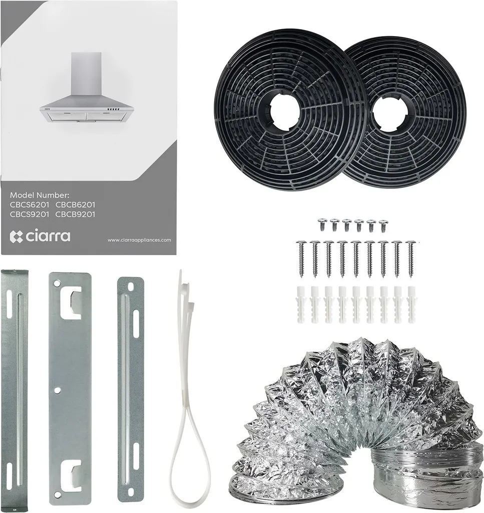 Hotte aspirante performante pour cuisine moderne CIARRA 60 cm Inox