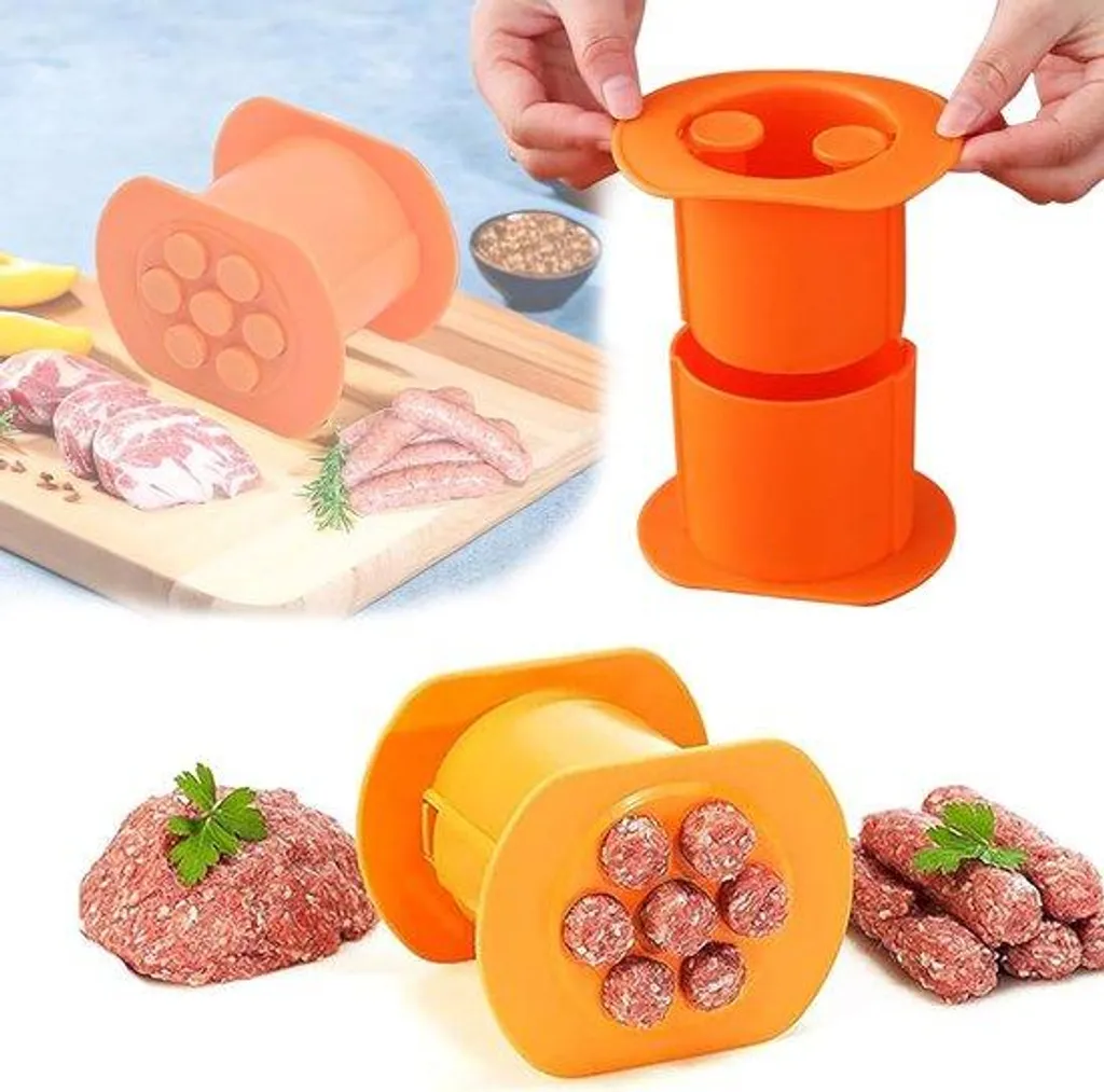 Poussoir à saucisses manuel 7 trous - Machine à farcir la viande maison