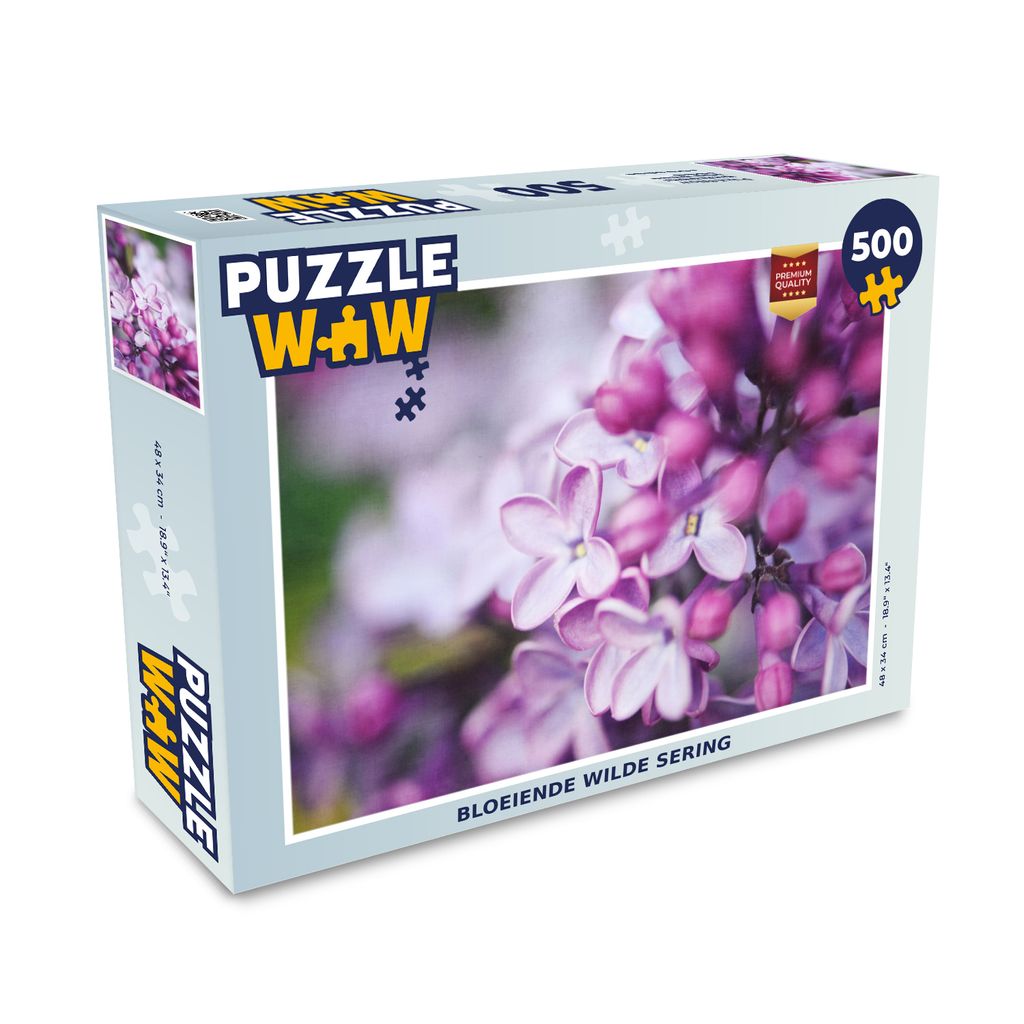 MuchoWow Puzzle 500 Teile Blühender Wildflieder - 500 Teile - Kinder - Selberbauen - Puzzlespiele