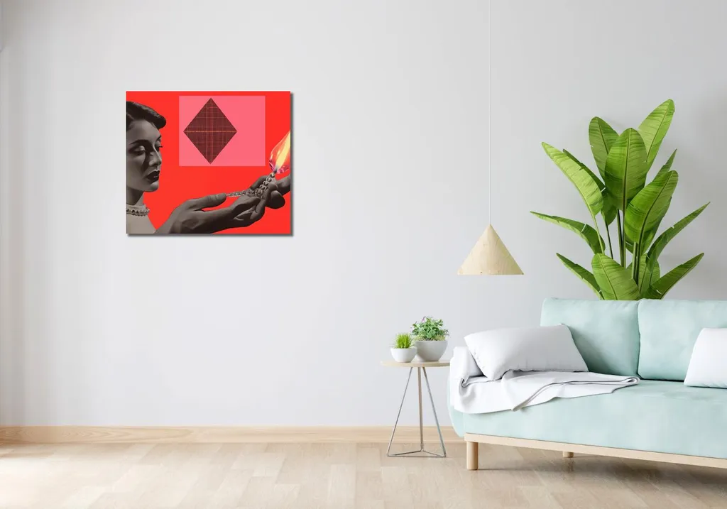 Tableau Image 70 x 60 cm Réalité Surexposition Art Moderne Mural - 2