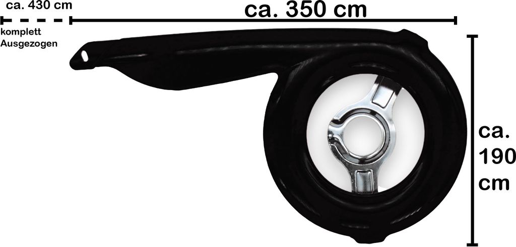 Kettenschutz Kinderrad 16" - 20" einstellbar Schwarz Produktbild 3