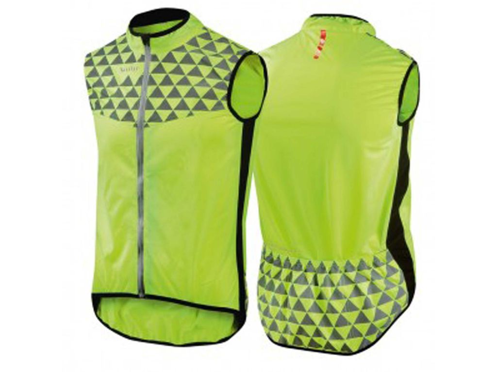 WOWOW Sicherheitsweste Mont Ventoux gelb mit reflektierendes Band Gr.XS