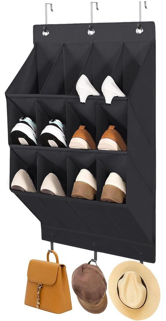 Organizador de zapatos para colgar - 12 compartimentos - Imagen del producto 
