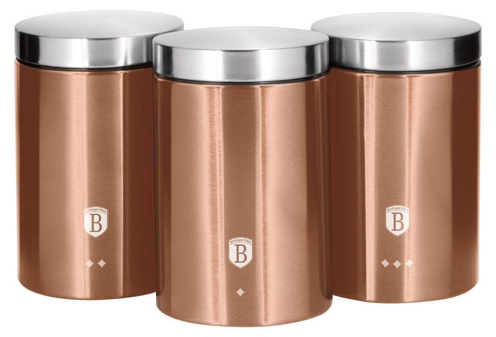 BERLINGERHAUS zestaw 3 pojemników na żywność Rosegold Zdjęcie produktu 